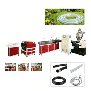 Fiber Reinforced Soft PVC Garden Flexible Tube Making Machinery PVC Spiral Suction Hose Extrusion Line Production Line