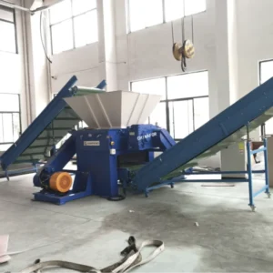 Film Shredder Waste Tire Shredder Twin Shaft Plastic Pipe Shredder