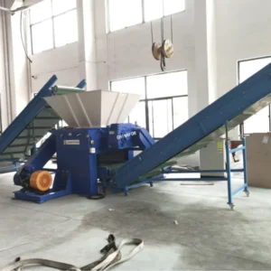 Film Shredder Waste Tire Shredder Twin Shaft Plastic Pipe Shredder