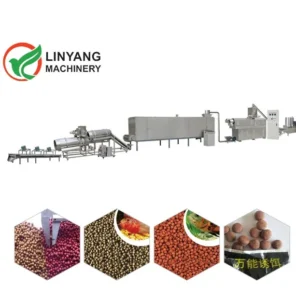 Fish Feed Machine Twin Screw Extruder Floating Fish Feed Machine Flake Fish Food Processing Line