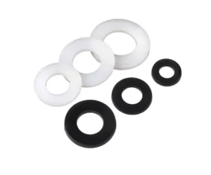 Flat Washers Countersunk Plastic Nylon Flat Washer Washing Machine Pan Plastic Black DIN Washer with Rubber Black