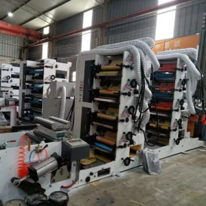 Flexo Letterpress Printing Machine 8-Color Automatic New Turn Bar Stack Structure High-Speed 1200m/min Auto Printers