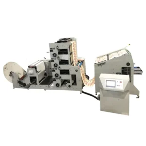 Flexo Printer Flexographic Paper Printing Machine 4 Colors Cardboard Flexo Printing Machine with Die Cutting