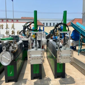 Floating Materials Recycling Machine LDPE Film Pelletizer Specialized Dewatering System EPS PC PA PPR PP High Capacity 10 Tons