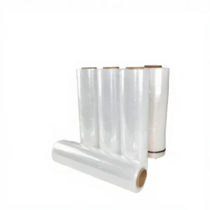 Food Grade LLDPE Soft Moisture Proof Casting Stretch Film 50cm Rolls Packaging Film Plastic Film for Logistics Packaging Film