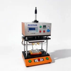 Four Column Pneumatic Actuation Thermostatic Heat Fusion Staking Device Plastic Welder Hot Melt Welding Machine