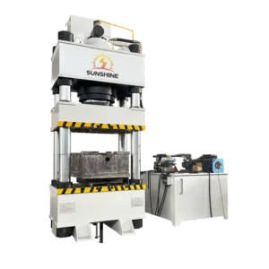 Four Columns Hydraulic Press Machine with PLC Control Motor Pump for Plastic Compression Molding PE Pot Thermoforming Hot Press