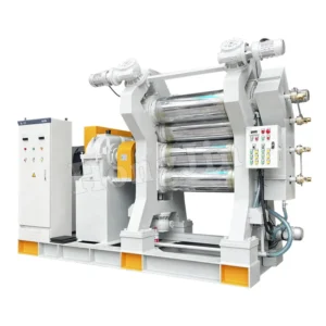 Four Roller Calender Small Molding Machine Industrial Silicone Rubber Sheet Multi Roller Extruder Plastic Calender