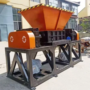 Efficient Industrial Plastic Film Pipe Shredder Machine with Auto Reverse Protection