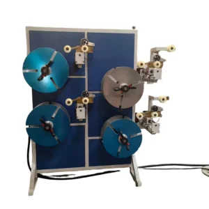 Four Station Continuous Winding Coiler High Efficiency Rubber Extrusion Auxiliary Machine