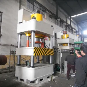 Four-column Hydraulic Press Machine 200/315/400T With PLC Motor & Pump For Stainless Steel & Melamine Tableware
