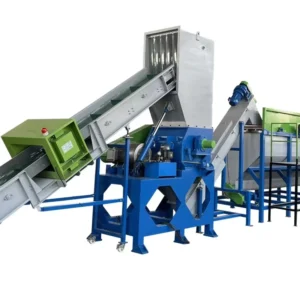 Full Automatic High Productivity PP PE Film Waste Recycling Machine with Dewatering Label Remover Bale Opener 2000kg/h Capacity
