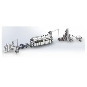Full Automatic Large Capacity 800-2000kg/h Motor Pump Dog Fish Bird Food Floating Fish Feed Extruder Production Line