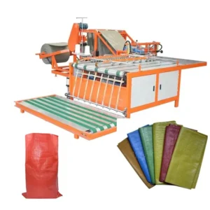 Full Automatic PP Woven Poly Sack Carry Bags Manufacturing Cutting Sewing Making Production Line Bag Machine