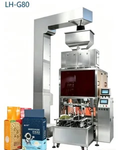 Full Automatic Six Sided Vacuum Packing Machine 0.5-5kg 1000 Bag/Hour 3 Min Mold Change Three Sensor for Rice Brick Block