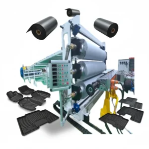 Full Automatic TPE Car Foot Mat Production Line High Output TPE Car Foot Mat Extrusion Equipment