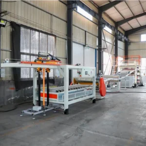 Full Automatic Twin Screw Extruder for PVC Floor Coil Production with PLC and Motor