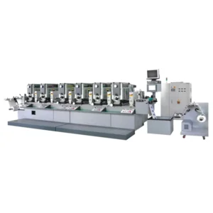 Full Servo Label Intermittent Letter Press Flexo Printing Press 5 Colors 6 Colors Flexo Printing Machine