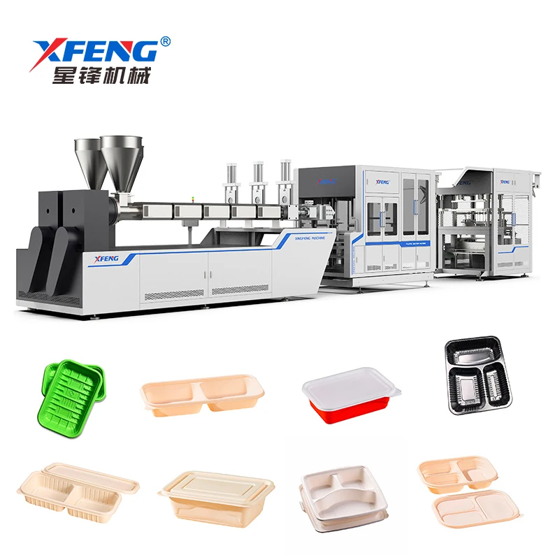 Full Servo Thermoforming Machine One Step Blister Equipment for Disposable PP PS PE PLA Food Package Container