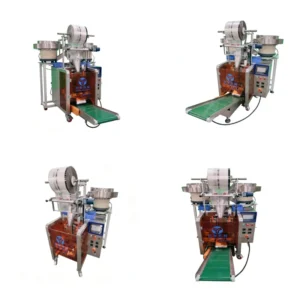 Full automatic Pneumatic PLC controlled Two vibrating Bowl Screw Weighing and Counting Plastic Bag Packing Machine