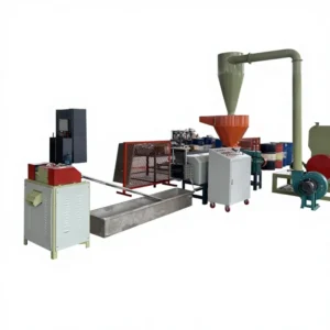 Fully Automatic High Output PS Recycling Granulation Unit with Dewatering Machine and Engine Energy Saving Eco Friendly