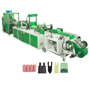 Fully Automatic Pet Plastic Garbage Bag Making Machine with Full Servo Motor Core Engine