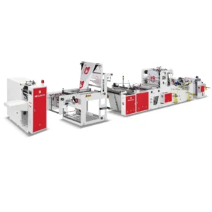 Fully Automatic Plastic Bag on Roll Garbage Bags Making Machine with Core Motor Component Includes Plastic Handle