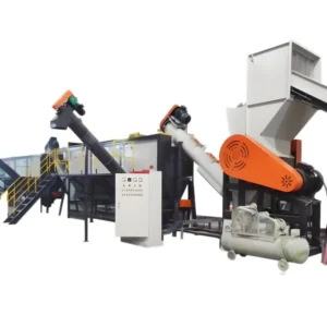 Fully Automatic Plastic Crushing Washing Recycling Line for PET Bottles PE PP Film Bags Complete Washing Plant Production Line