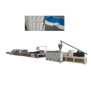 Fully Automatic Single Double Screw Extruder PVC UPVC Fireproof Plastic Corrugated Roof Tile Sheet Profile Production Line