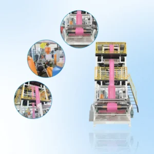 GL-50-900 Automatic Motor-Driven Co-Extrusion Blowing Film Machinery 45-90kg/h Output for Express