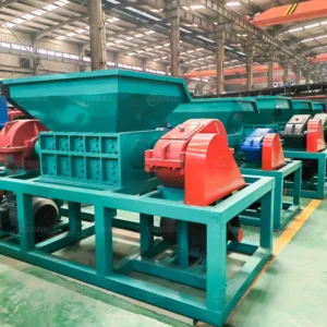 GM-800 Gomine Metal Shredder Double Shaft Chipper Shredder Machine Plastic Shredder