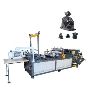 GYH 1000L 1200L Heavy Duty Plastic Flat Bag Making Machine For T Shirt Garbage Vest Bags Motor Features Bottom Sealing Cutting
