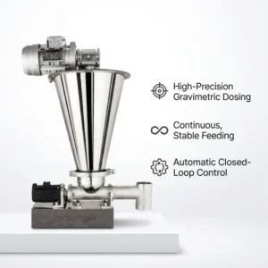 General Industrial Loss In Weight Feeder PLC Controlled Continuous Weighing Equipment For Solid Dosing