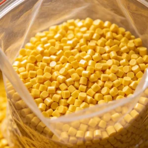 Golden Yellow Masterbatch Extrusion Grade Plastic Pellets