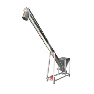 Grain Granule Transport Screw Feeder High Output Low Failure Rate 304 Stainless Steel Food Grade Dust proof Conveyor
