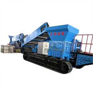 Guaranteed Quality Industrial Mobile Waste Plastic and Metal Shredder Mobile Rock Crusher Industrial Scrap Shredder