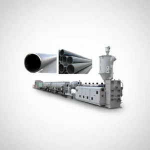 HDPE LDPE PE PP Twin Screw Pipe Extrusion Machine with Pump & PLC 80kW Power Customizable Specs
