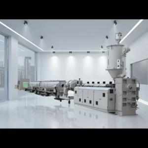 HDPE LDPE PE Pipe Extrusion Plant with Twin Screw Extruder Motor & Engine Components Manufacturer