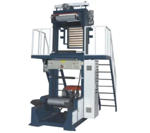 HDPE LDPE Plastic Calcium Carbonate Caco 3 Pearl Filler ABA Three Layer Small Mini Film Blowing Machine
