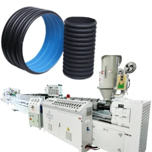 HDPE PE PP Double Wall Corrugated Pipe Extrusion Production Line 100% Virgin Material for Pelletizing Wire Plates