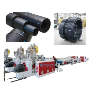 HDPE PPR Gas Water Supply Drainage Sewage Conduit Pipe Tube Extrusion Machine Line Double Cavity Core Screw Motor Gear ABS PP PE