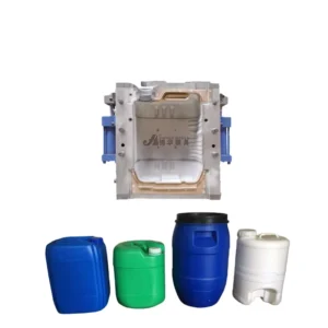 HDPE Plastic Blow Mold with Deflasher System 20L 25L 30L Jerry Can and Chemical Barrel Moulds