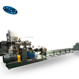 HDPE Processing Twin Screw Pelletizer Granulator Plastic Granule Strand Pelletizer