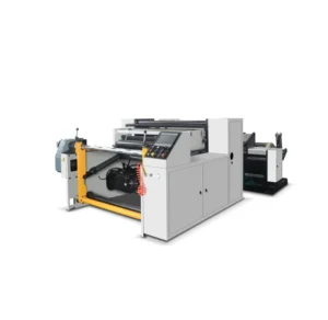 HK 1300GPS Automatic White Cardboard Lamination Paper Coated Paper Double Glued Paper Single Shaft Slitting Machine