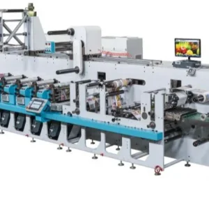 HRYC-330 Automatic 6-Color Multicolor Roll to Roll Flexo Gravure Plate Label Card Paper Printer High-Speed New