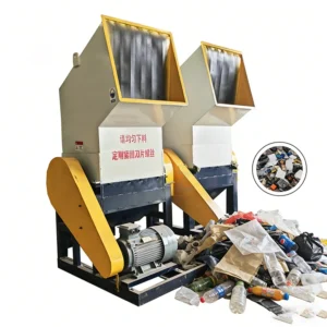 Hard Plastic Shredder Adjustable Shredding Size Film Crusher Model 1000 Plastic Waste Shredder Motor Powered PP PC