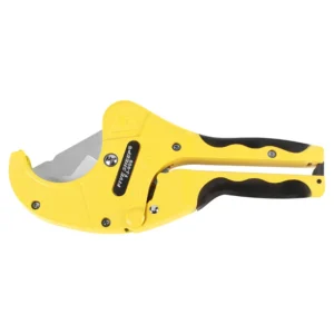 Heavy Duty 64mm Ratchet PVC Pipe Cutter SK5 Steel Blade Industrial Plumbing Engineering Large Diameter Plastic Tube
