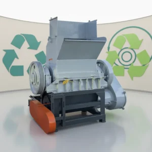 Heavy Duty Automatic PP PE Industrial Plastic Crusher Grinder Motor 2000kg/h Capacity 45kW Power for Recycling