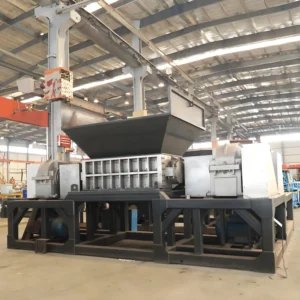 Heavy Duty Double Shaft Industrial Shredder Machine for Document Cardboard & Plastic Pipe Recycling High Efficiency & Safety