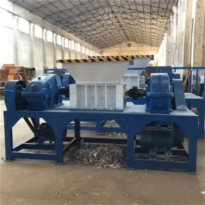 Heavy Duty Industrial Plastic Shredder Machine Double Shaft Crusher for Recycling Waste Plastic PET Bottles Lumps